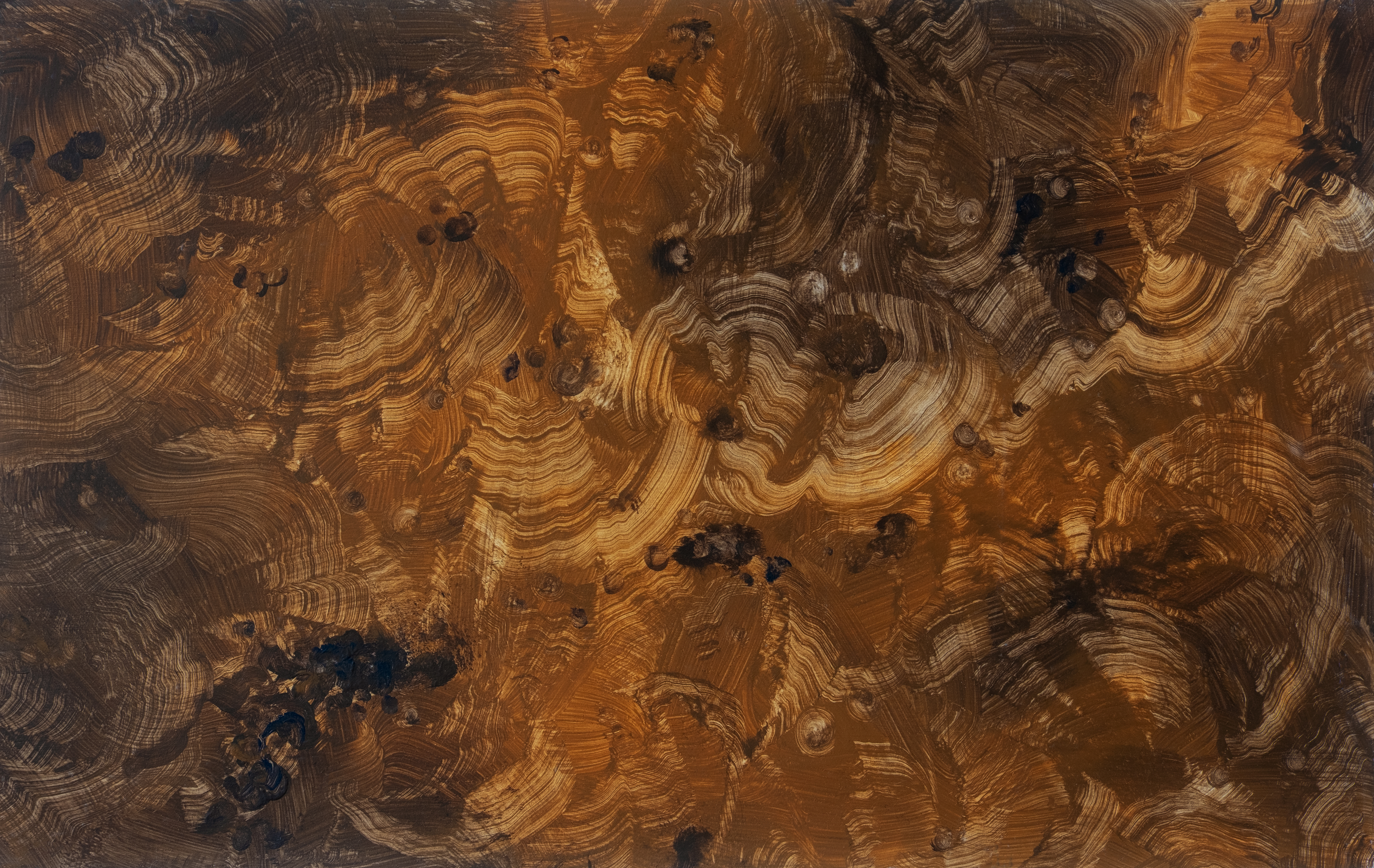 Handbemalte Holzplatte, Imitationsmalerei