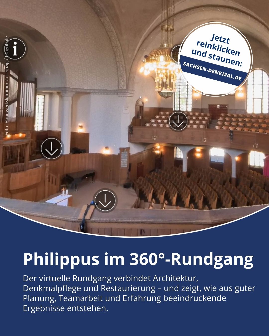 Philippus im 360 Grad Rundgang Slide