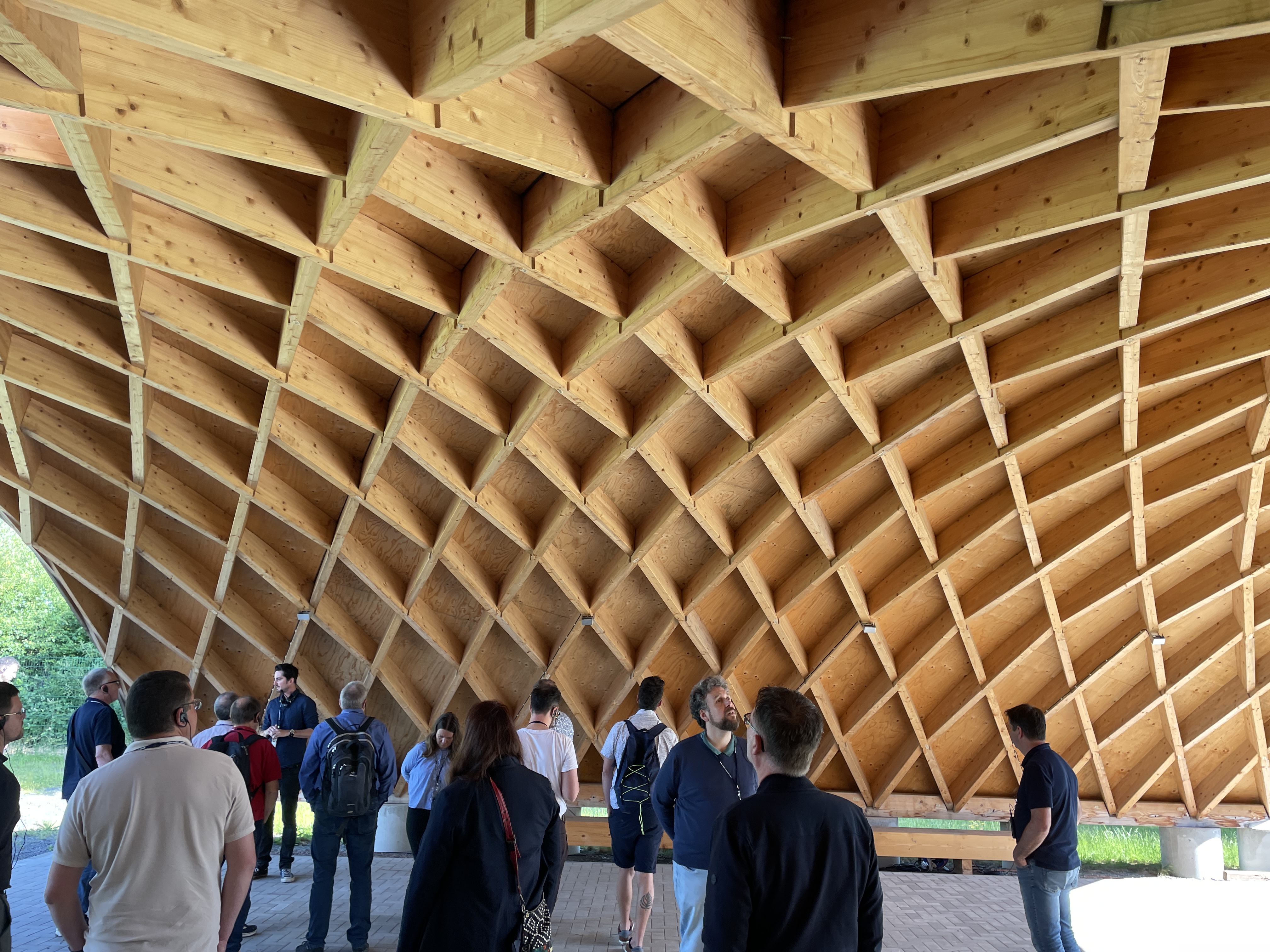 Zöllinger Dach im Holzbauforschungszentrum Leipzig © Handwerkskammer zu Leipzig