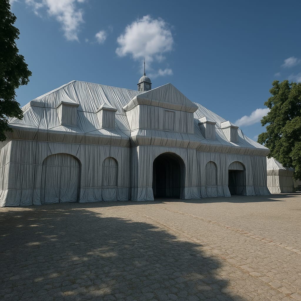 eingehülltes Torhaus