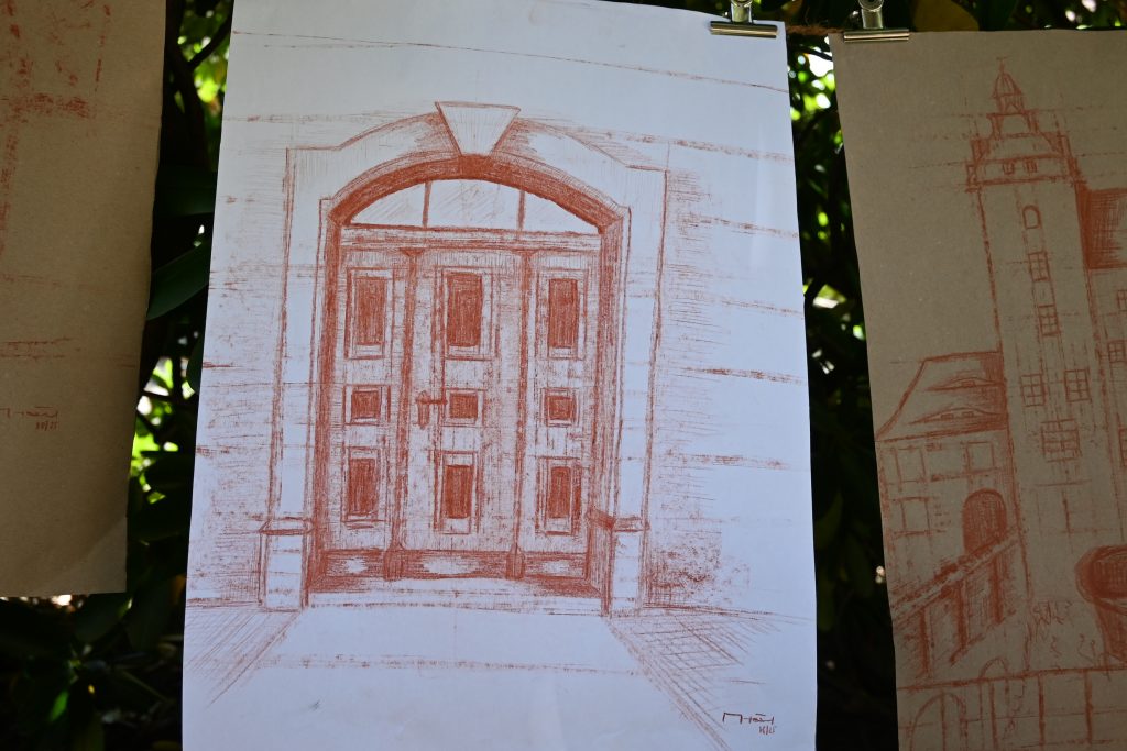 Zeichnung eines Portals