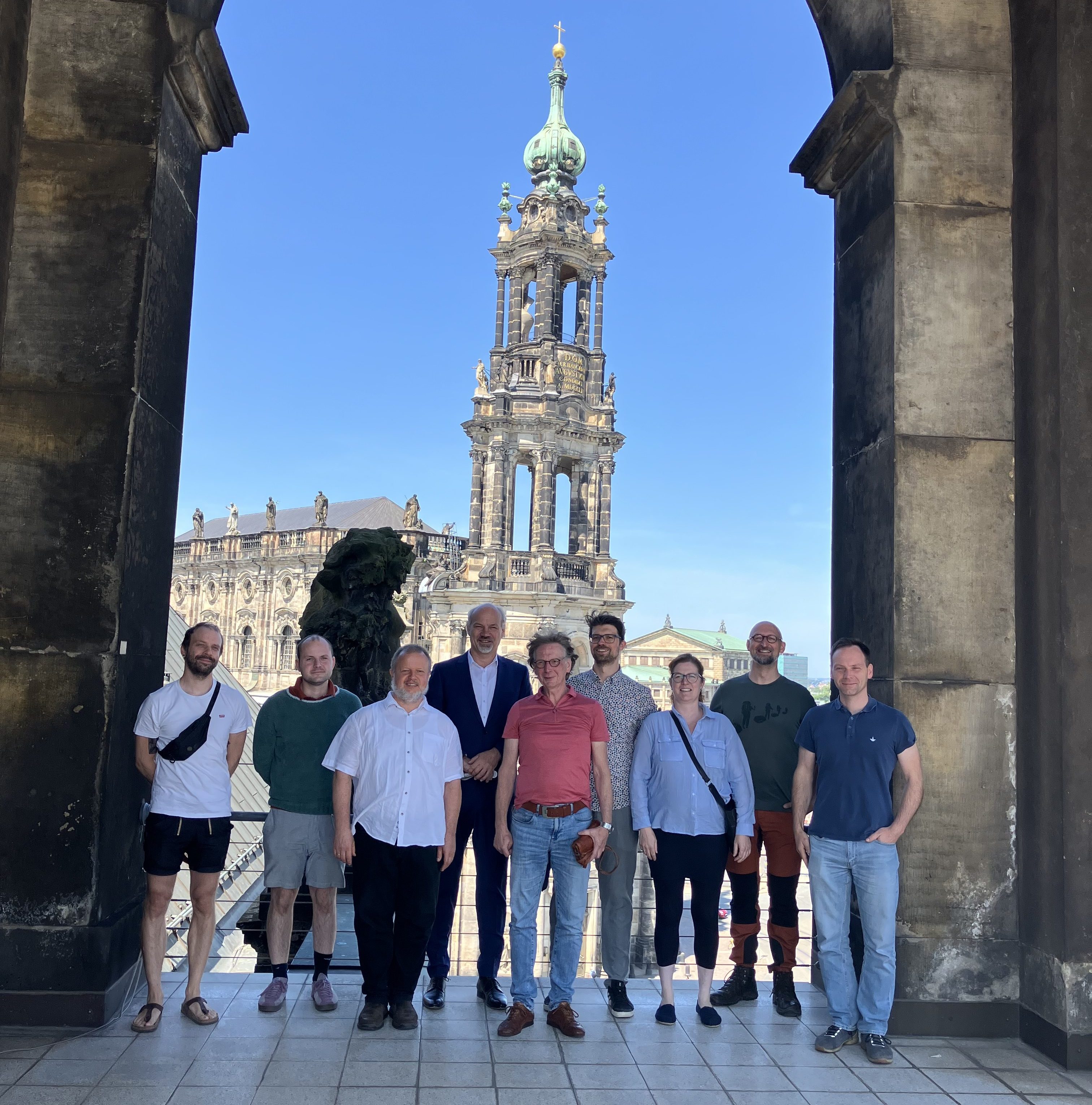 Kursteilehmende zu Besuch im Landesamt