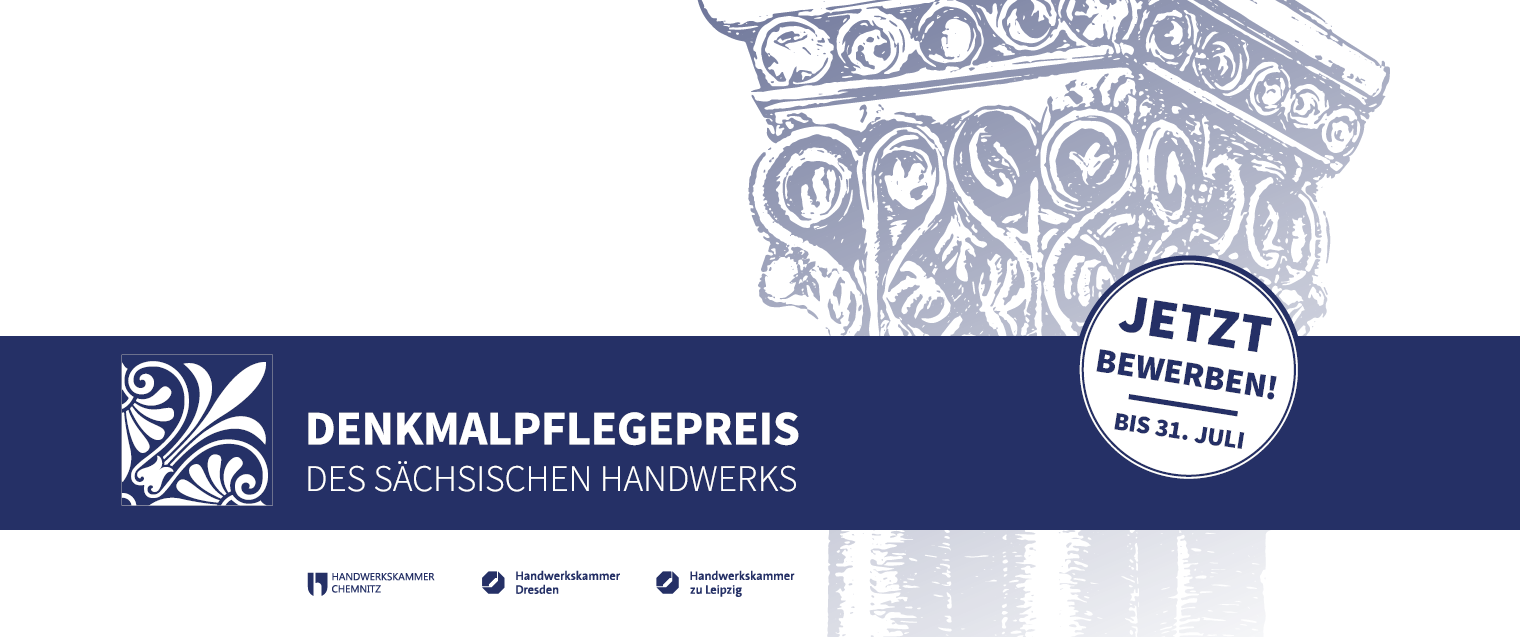 Grafik zum Denkmalpflegepreis des sächsischen Handwerks