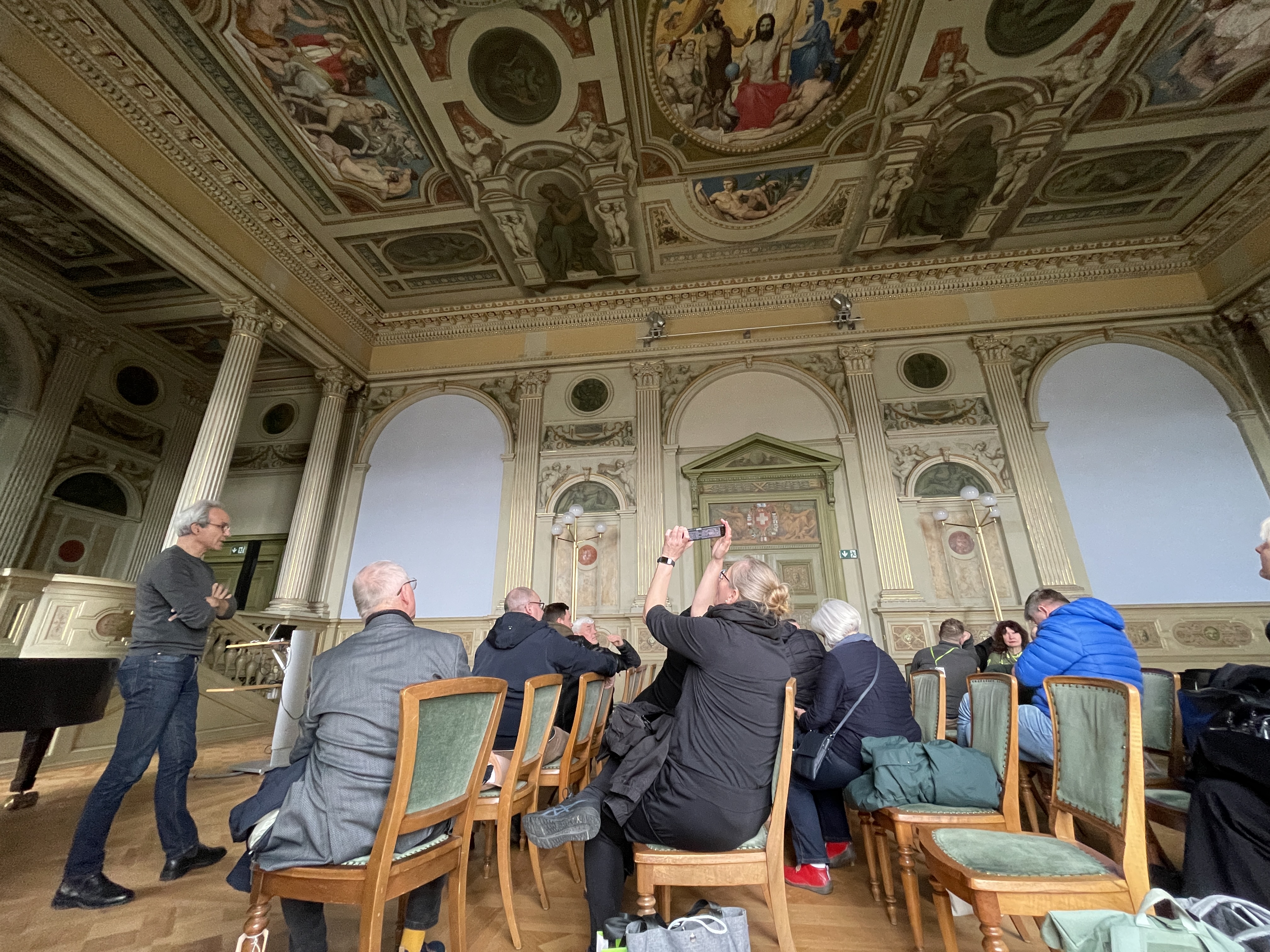 Faszination und Staunen in der Semperaula der ETH Zürich © HWK zu Leipzig