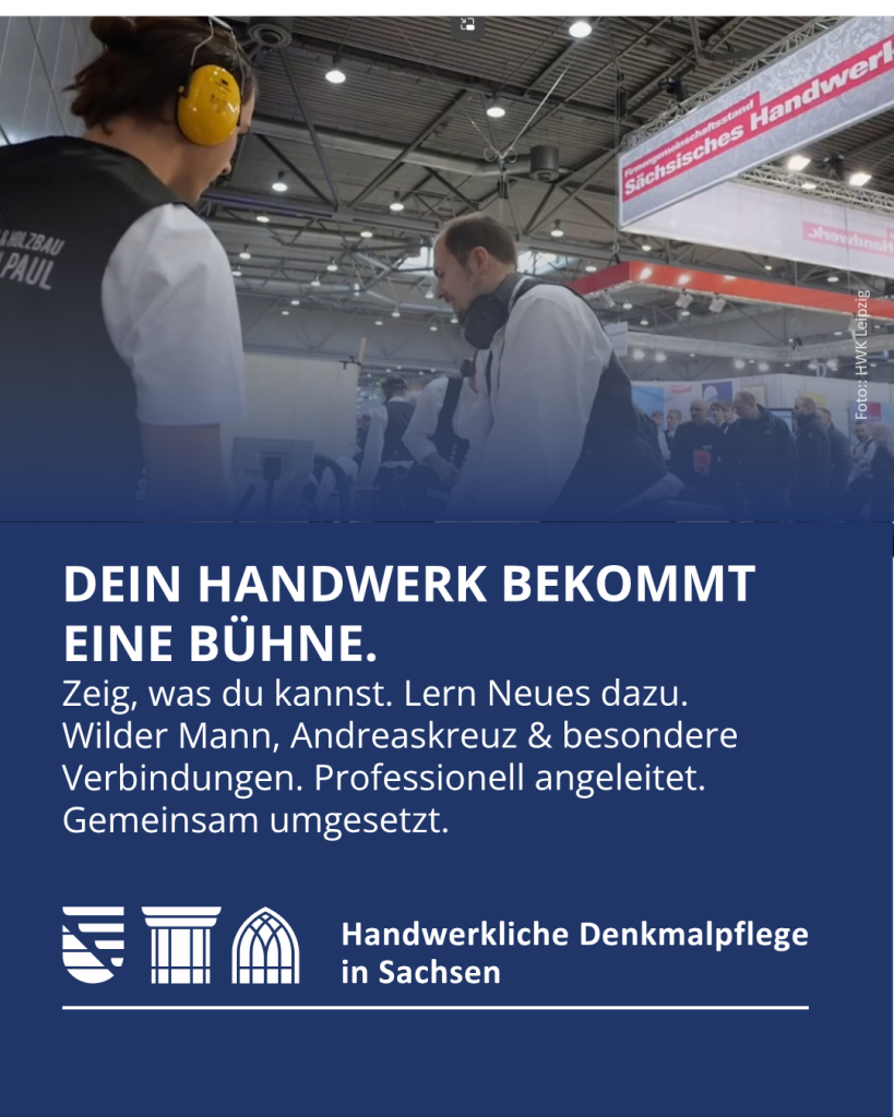 Gläserne Werkstatt 2026 - denkmal Messe Leipzig Stand A30